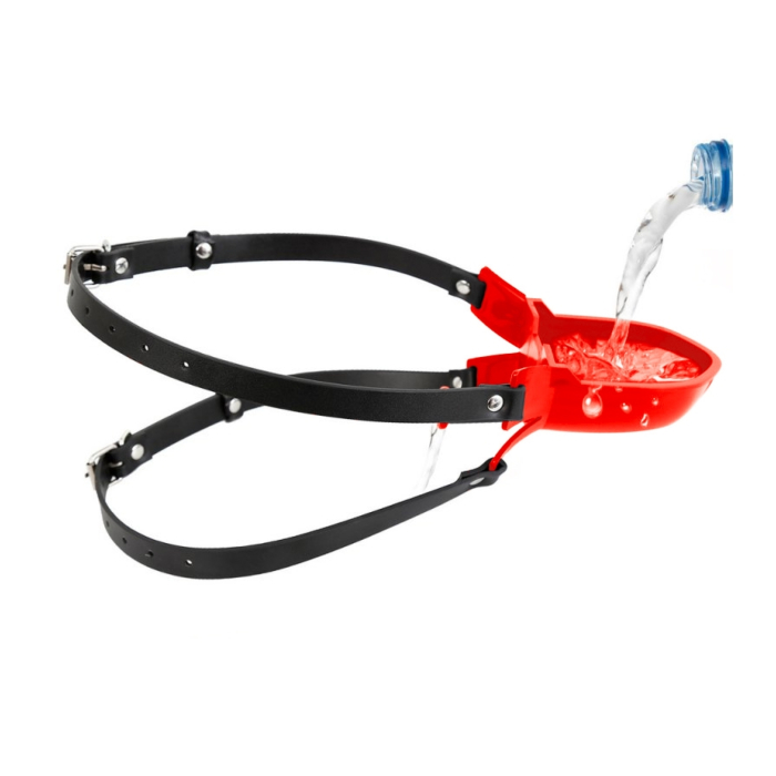 Mouth gag - Cup Uro Pissotiere Red