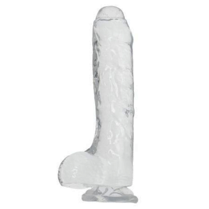 Realistic Cock - Toyz4Lovers Real Rapture Clear Jelly Dildo - Medium