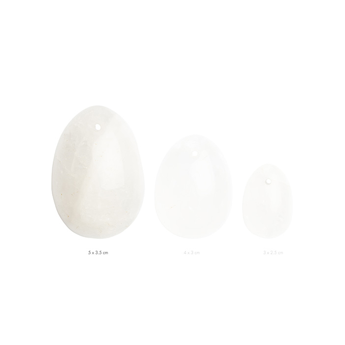 La Gemmes Yoni Vaginal Egg Large - Clear Quartz 