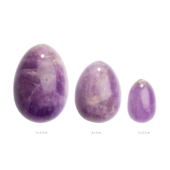 La Gemmes Yoni Vaginal Egg Set (S-M-L) - Pure Amethyst