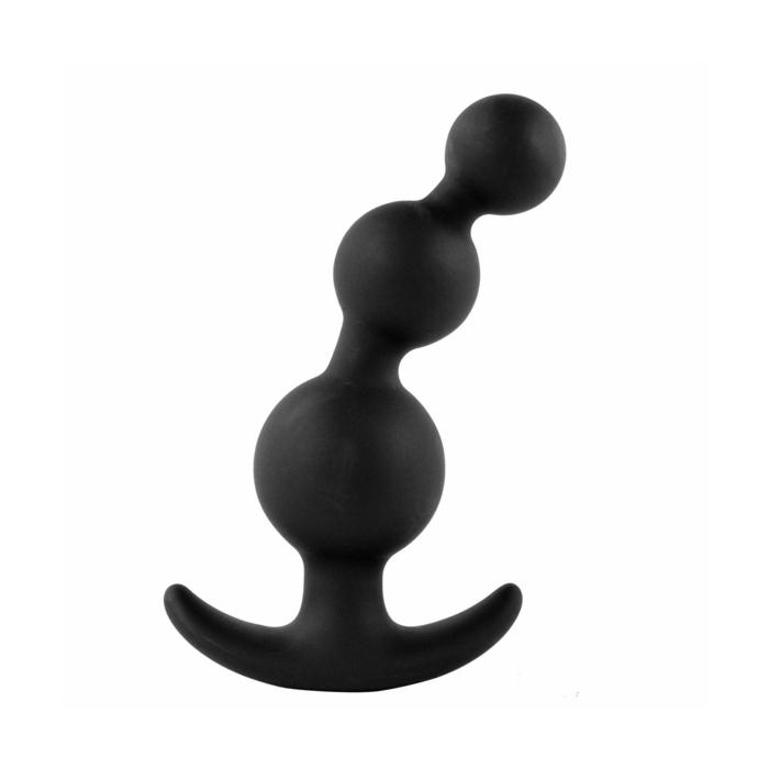 Waterproof - Plugz Silicone Butt Plug Nr. 4 (Black) - Feelztoys