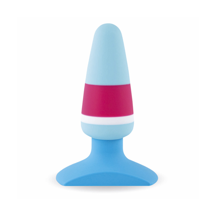 Waterproof - Plugz Silicone Butt Plug Nr. 1 (Blue/Purple) - Feelztoys