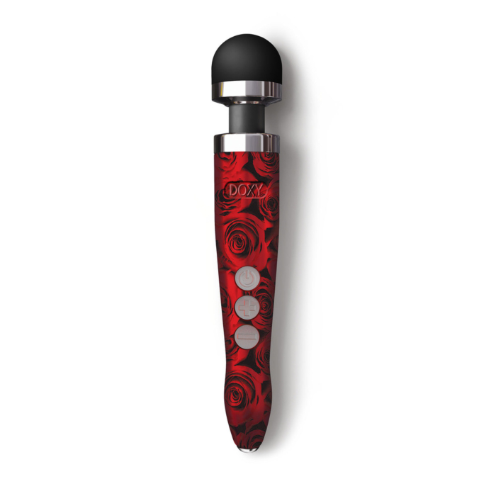 Doxy - Die Cast 3R Rechargeable Wand Massager Rose Pattern