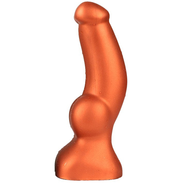 Non Realistic Soft Silicone Dildo Wof 13 x 4.5 cm - Orange