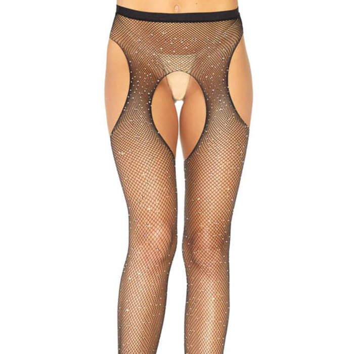 Fishnet tights with accents