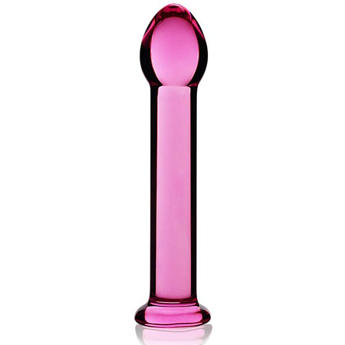 Glass Romance Dildo 16 cm (Pink) - Lovetoy - Cock