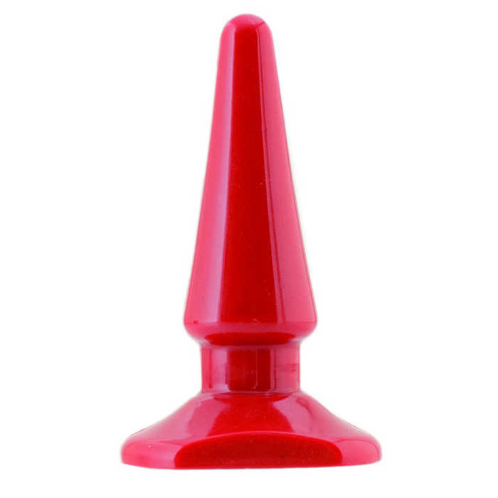 Smooth Waterproof Classic Butt Plug 10 cm (Red) - ToyFa