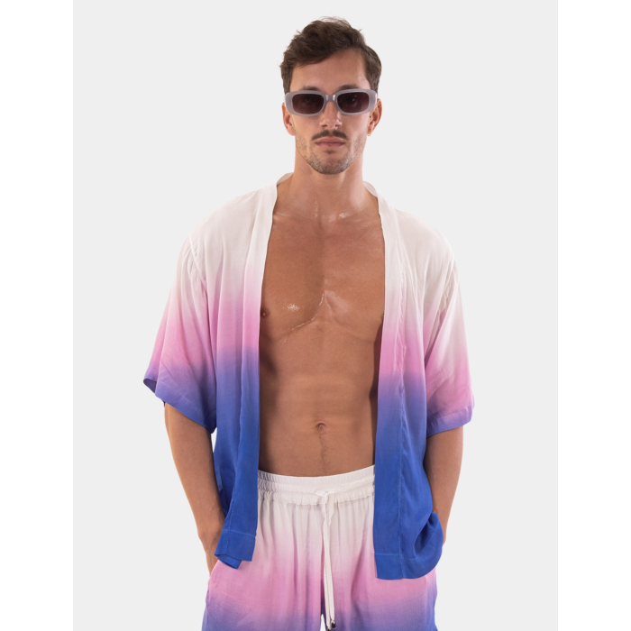 Barcode Berlin Kimono Foke - White-Pink-Blue