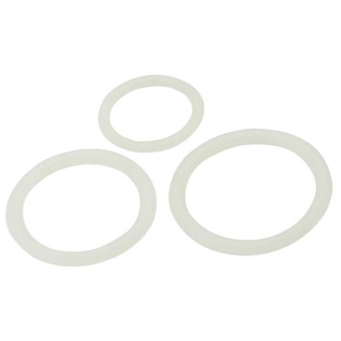 Timeless Silicone Cock Rings (3 pcs, White) - Toyz4Lovers