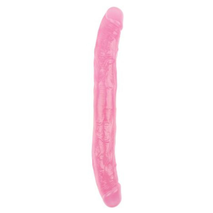 Hi-Rubber Love Me Double Dildo (Pink) - Chisa - Veins
