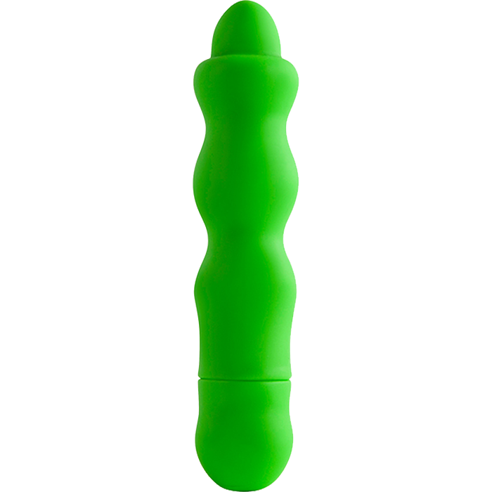 Frenzy Silicone Vibrator with 10 Dynamic Rhythms (Green) - Dream Toys - Splashproof