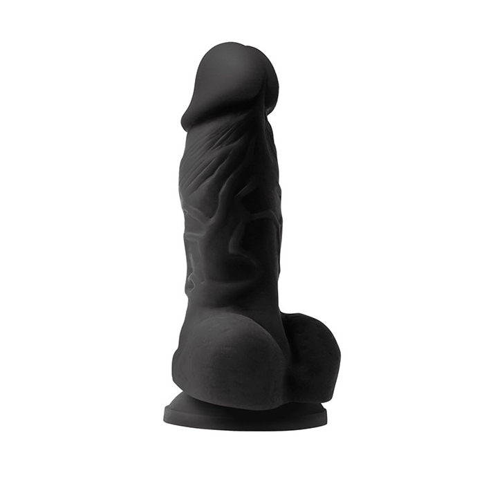 Colours Pleasures Realistic Dildo 10 cm (Black) - NS Novelties