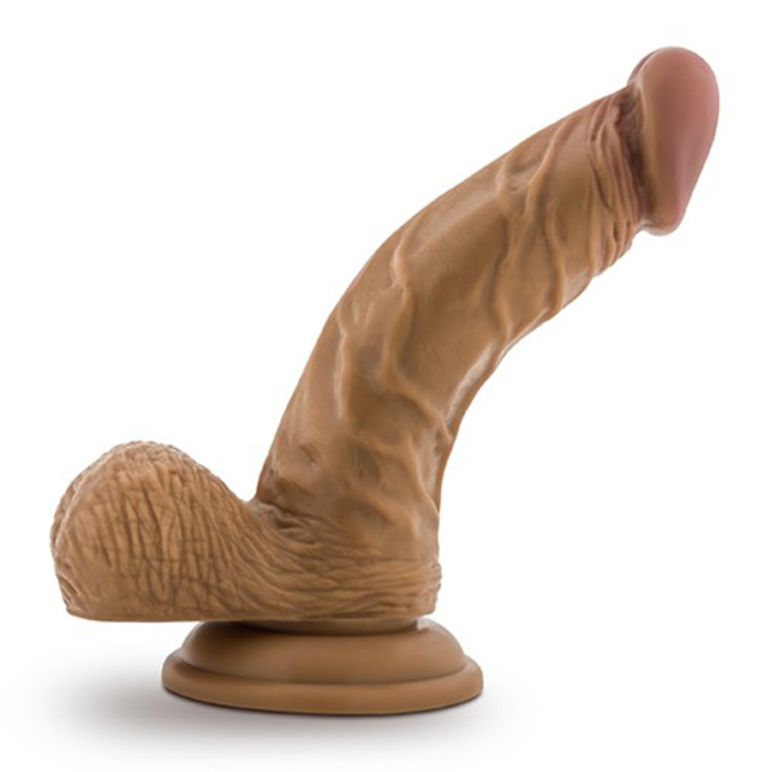 Silicone Willy's Realistic Dildo with Balls 16.5 cm (Brown) - Blush