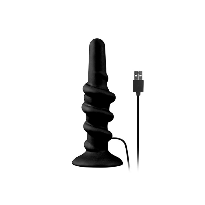 Shove Up Vibrating Butt Plug (Black) - NMC