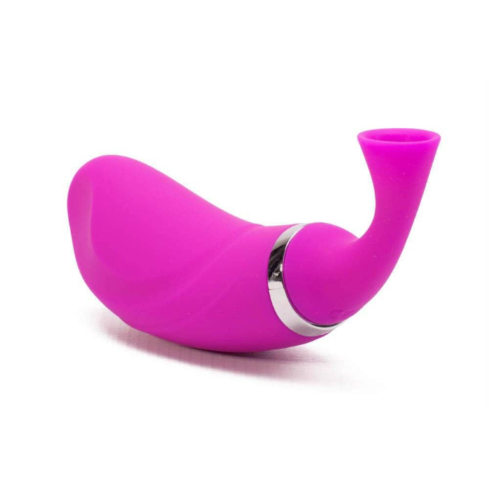 Romance Elephant Silicone Vibrating Clitoral Sucker (Fuchsia) - Pretty Love