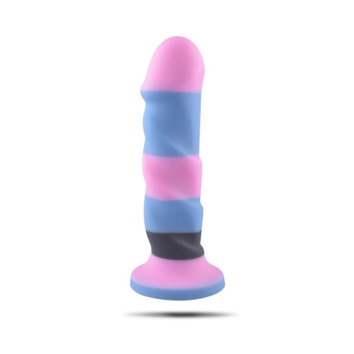 Realistic Multicolour Dildo Twister 24 cm - Toyz4Lovers - Silicone