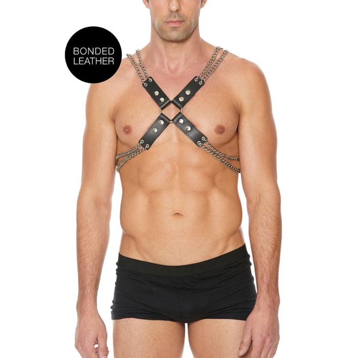 Chain And Chain Harness - One Size - Black
