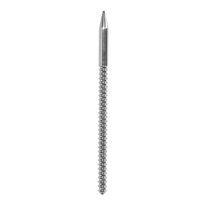 Ouch! Stainless Steel Ribbed Dilator - 0.3" / 8 mm