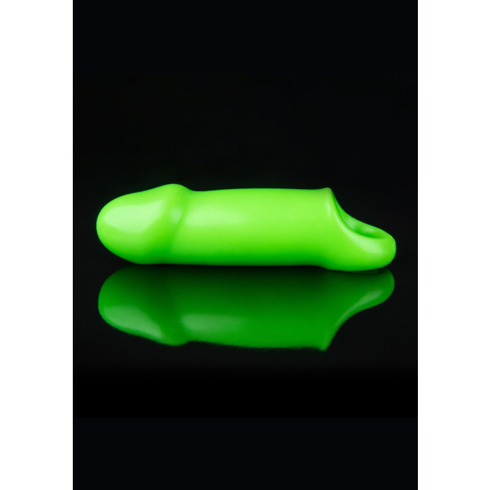 Smooth Thick Stretchy Penis Sleeve - Glow in the Dark