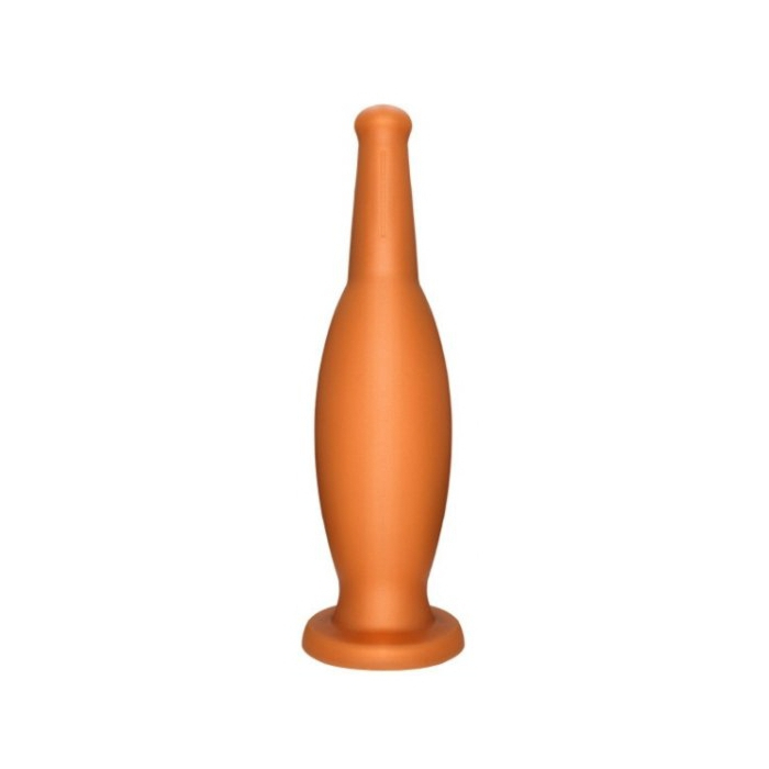 Bottle Butt Plug Small 17 cm (Gold) - Wolf - Elastic Anal Plug - Silicone
