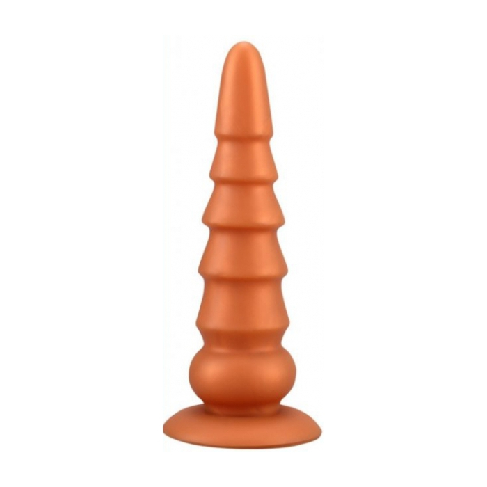 Butt Plug Pagoda 27 cm (Gold) - Wolf - Silicone Anal Plug
