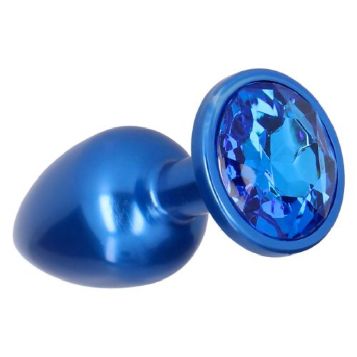 Butt Plug Plug Blue Teardrop with Diamond - Toyz4lovers