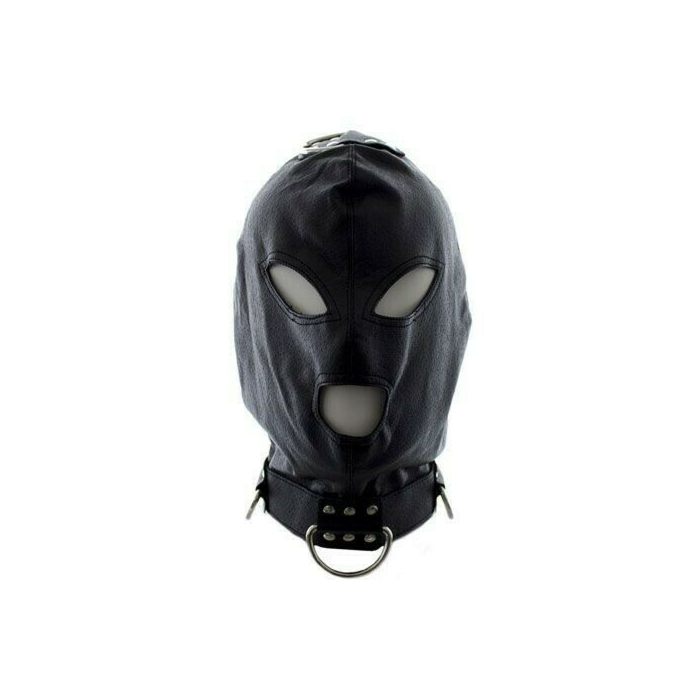 Bondage Hook Mask+Collar BLACK