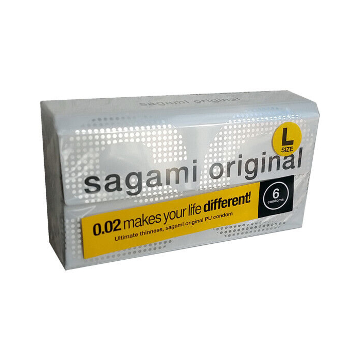 Sagami Original 0.02 L-size (2nd generation) 58mm 6's Pack PU Condom (UK)