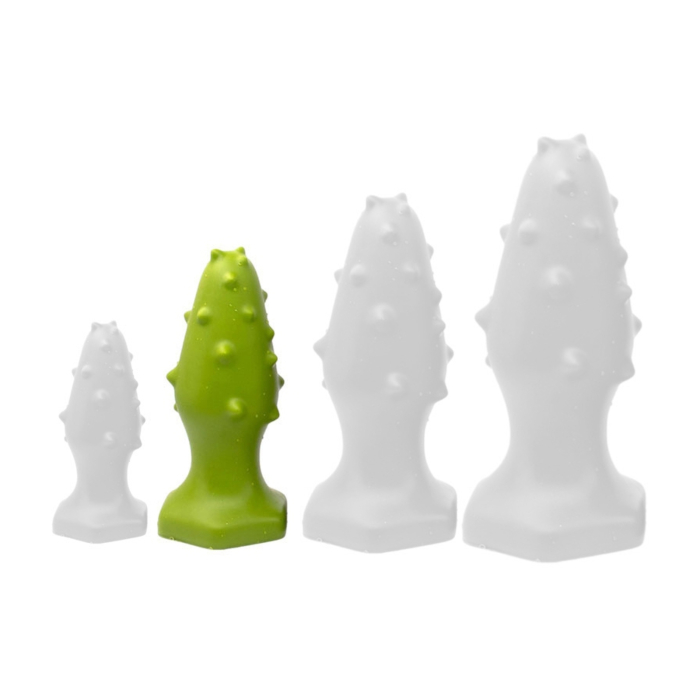 Silicone plug Monster Spike M 12 x 4.5cm Green