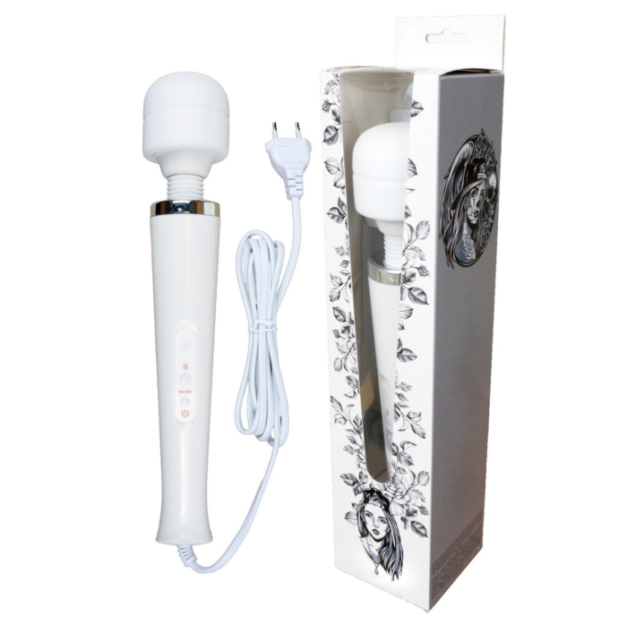 Stymulator-Magic Massager Wand Cable 110-240V White 10 Function
