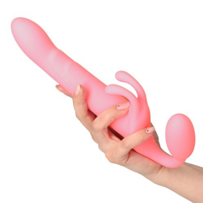 Third Joy Rabbit Vibrator (Pink) - Toyz4lovers