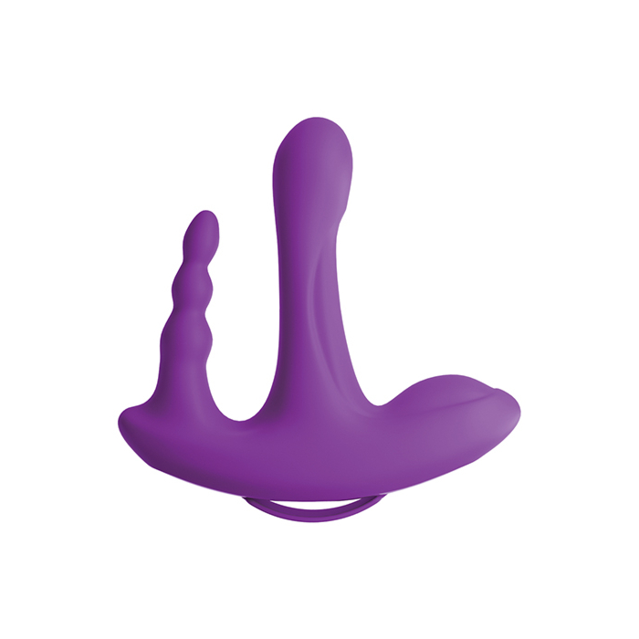 3SOME ROCK N’ RIDE SILICONE VIBRATOR PURPLE