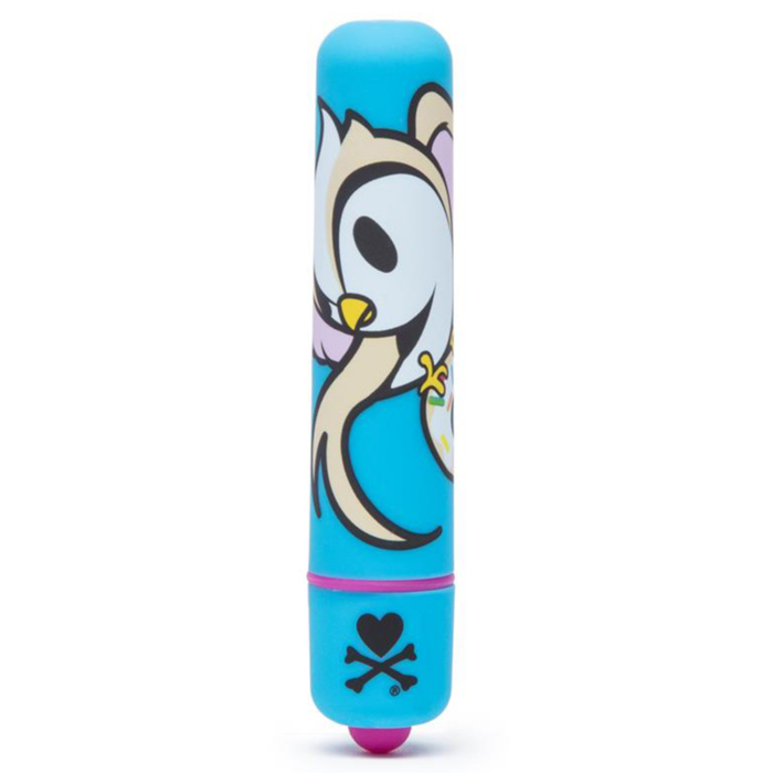 TOKIDOKI TOKIDOKI SINGLE SPEED MINI BULLET VIBRATOR BLUE DOUGHNUT BIRD