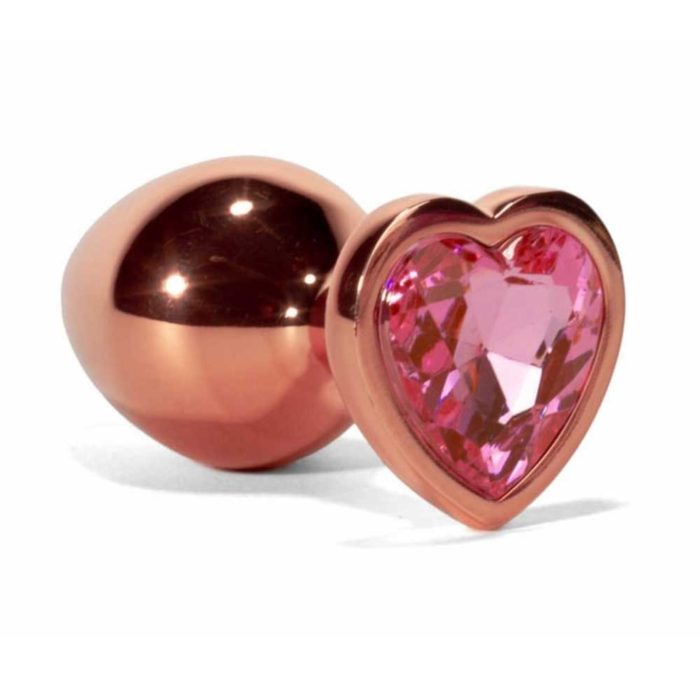 X-MEN Secret Shine Metal Butt Plug Rose Gold Heart 